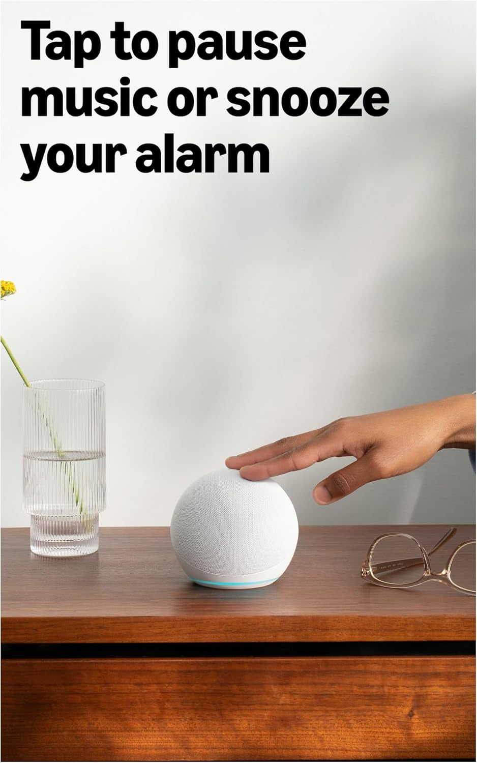 Echo Dot (Latest Version) - Experience Immersive Sound and Smart Home Control with Alexa, Perfect for Any Room in Glacier White